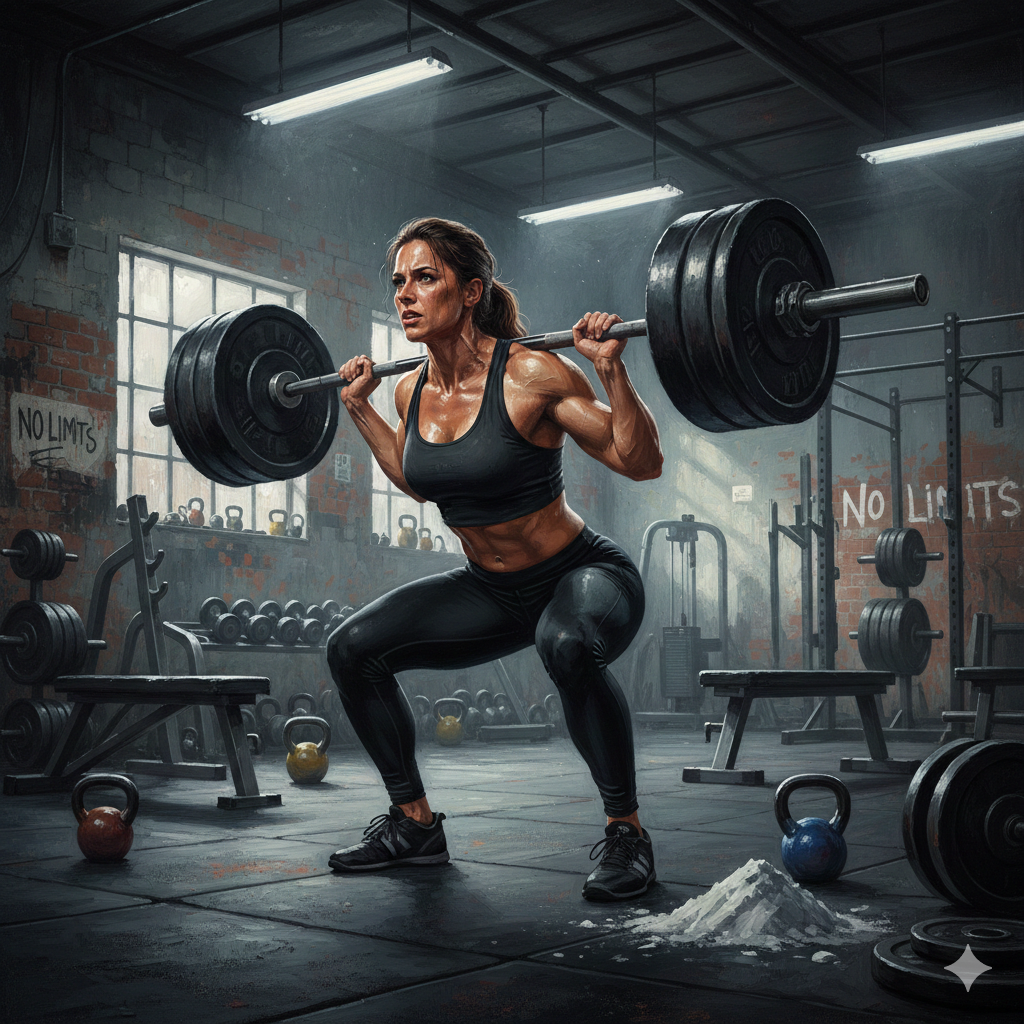 heavy lifting woman for afterburn effect