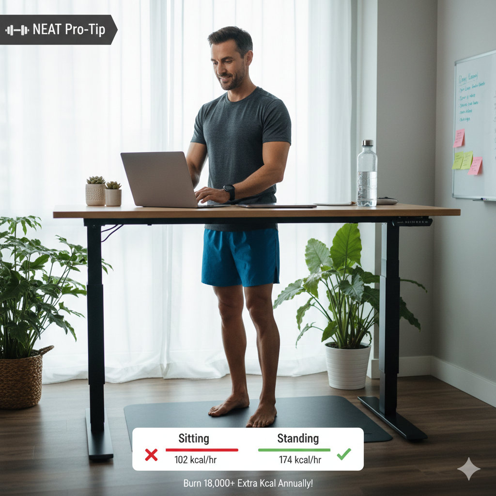 Neat for standing desk
